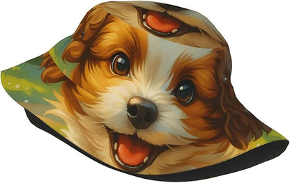 Rustic Autumn Cows and Pumpkins Bucket Hat Novelty Sun Hats Trendy Fisherman Cap for Men and Women
