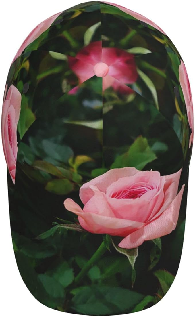 Rose Snapback Cap Womens Baseball Hats Flower Floral Sun Cap Women's Baseball Caps Cute Hats