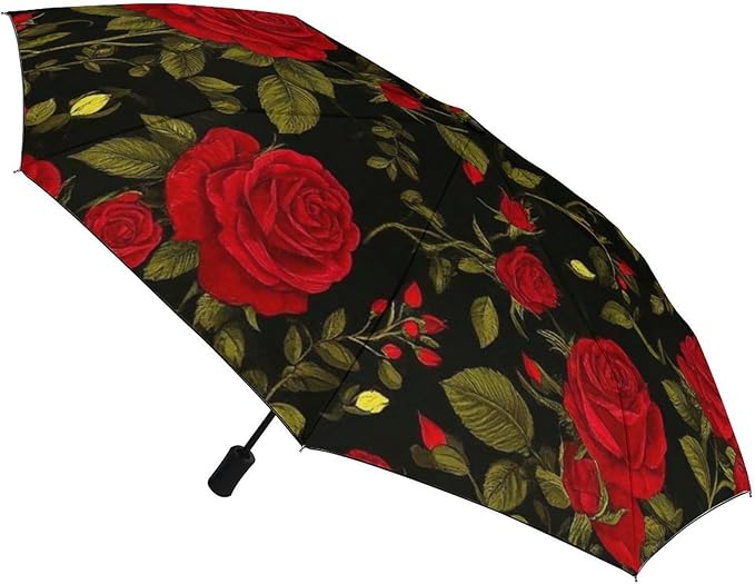 3 Fold Car Umbrella Folding Portable Automatic Umbrella Sunny Rain Sunscreen