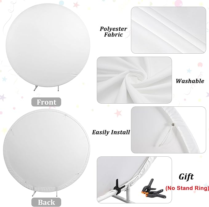 Renaiss 6x6ft Red Rose Round Backdrop Covers for Photoshoot Girls Women Portrait Crimson Flowers Flowerbed Photography Background Wedding Bridal Baby Shower Birthday Party Decor Photo Booth Prop