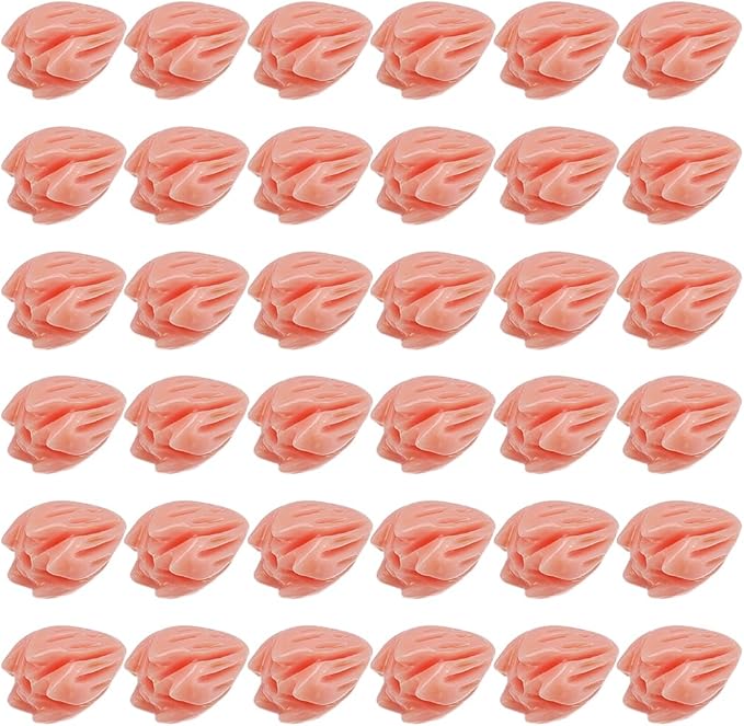 1 Box 100Pcs Carved Coral Beads 8mm Flower Beads 3D Pink Jasmine Artificial Floral Dyed Synthetic Coral Small Smooth Loose Spacers Findings for Jewelry Making Bracelets Necklaces DIY Crafts