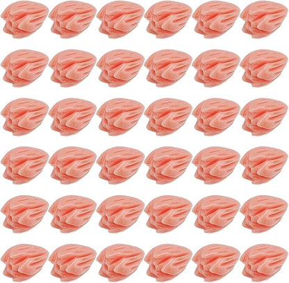 1 Box 100Pcs Carved Coral Beads 8mm Flower Beads 3D Pink Jasmine Artificial Floral Dyed Synthetic Coral Small Smooth Loose Spacers Findings for Jewelry Making Bracelets Necklaces DIY Crafts