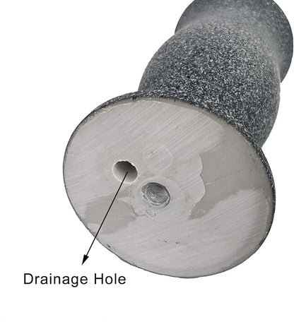 Grave Decorations for Cemetery Vase for Flowers with Stakes and Floral Foam, Draining Holes - for Garden, Grave,Cemetery,Lawn, Yard - Memorial Grave Decorations - Nature Granite Colour