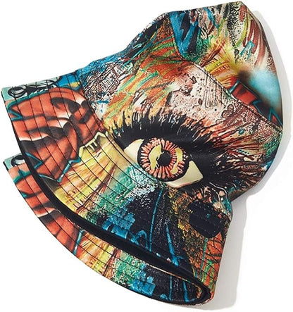 Quanhaigou Bucket Hat for Men Women,Packable Reversible Printed Sun Hats,Fisherman Outdoor Summer Travel Hiking Beach Caps