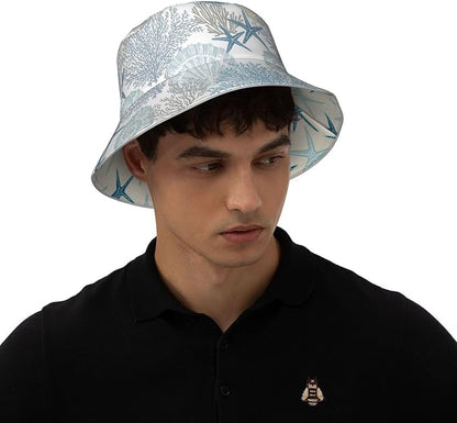 Hat Reversible Fisherman Hats Double Sided Wearing for Women Men Boys Girls