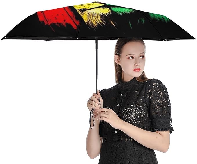 Fashion 3 Fold Sunny Rain Sunscreen Umbrella Portable Automatic Umbrella
