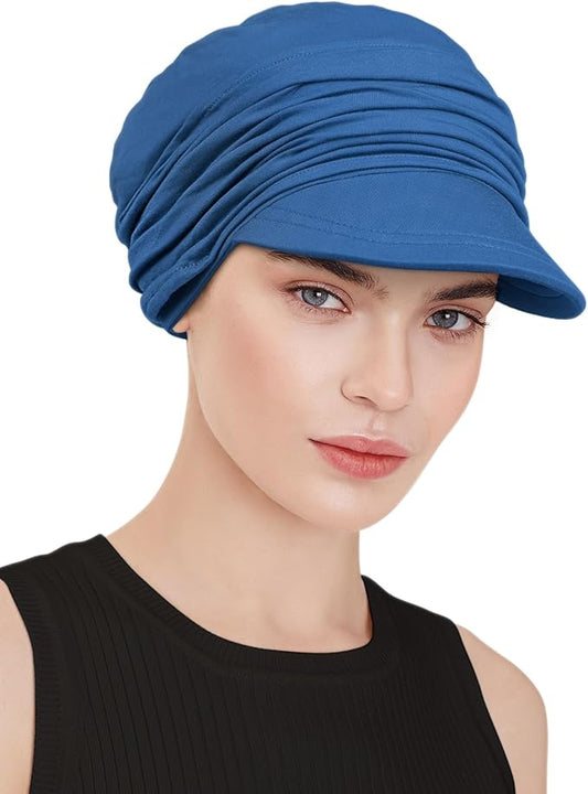 Chemo Headwear Viscose Newsboy Cap for Women Fall and Winter Hats