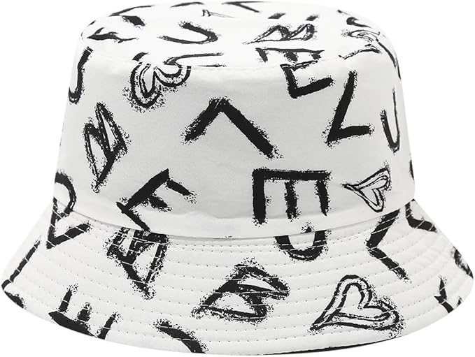 Quanhaigou Bucket Hat for Men Women,Packable Reversible Printed Sun Hats,Fisherman Outdoor Summer Travel Hiking Beach Caps