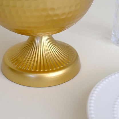 6.5 inch 6 pcs Brass Vase Bowl Gold Centerpieces for Tables Wedding Party Event Gold Accent Decorative Bowl Vintage Style