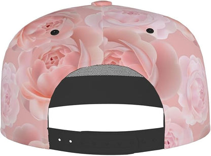 Rose Baseball Cap Adjustable Flower Baseball Caps Womens Hat Rose Flower Baseball Hats for Women Outdoor