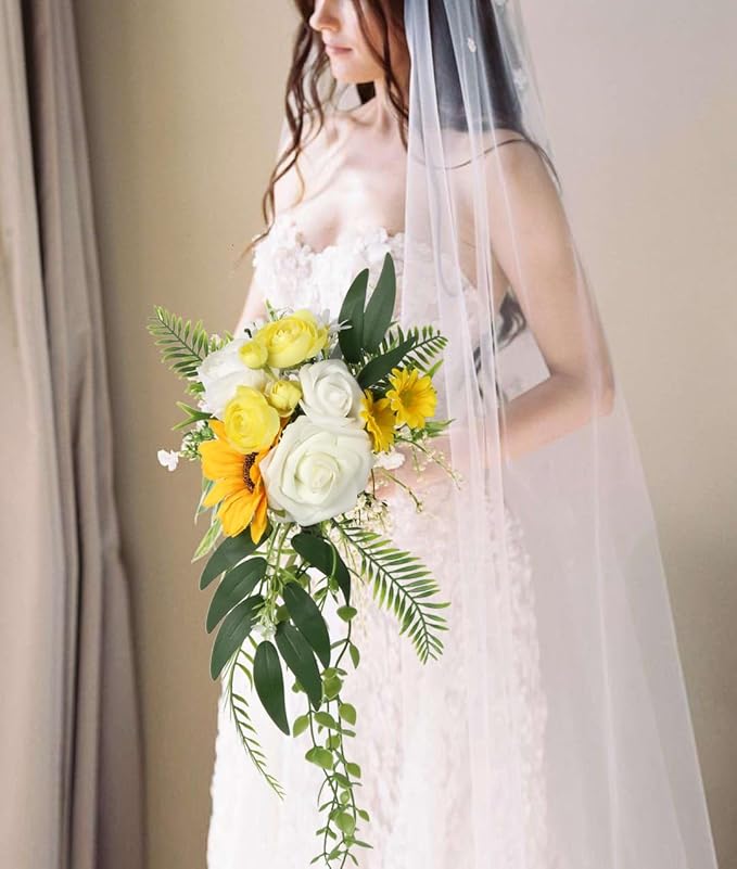 IPOPU Artificial Ranunculus 2 Bouquets Small Yellow Artificial Flowers 12PCS Faux Ranunculus Flowers for Vase Filler Bouquet Wedding Decor Bridal Shower Floral Filler Flowers Centerpieces (Yellow)