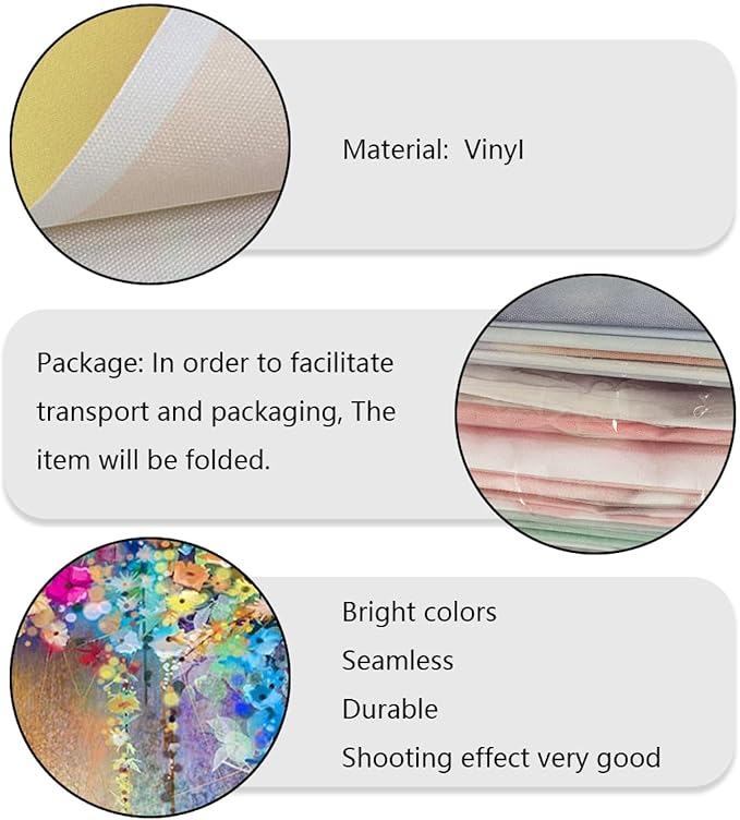 5x3ft Purple Abstract Flower Backdrop Watercolor Painting Photography Background for Wedding Bridal Shower Birthday Party Portrait Shooting Video Studio Props