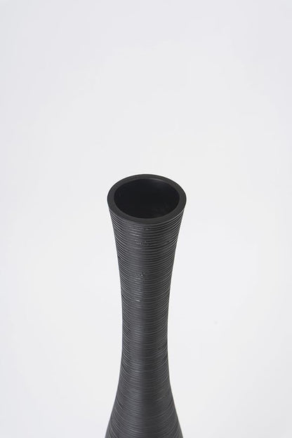 Leewadee Decorative 41 inches Tall Floor Vase for Living Room Home Decor, Black, Resin
