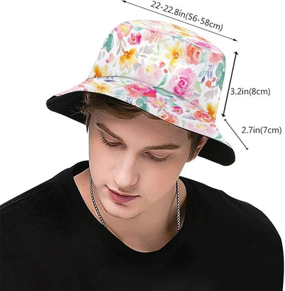 Bucket Hat Sun Beach Packable Fisherman Cap for Women Men Summer Outdoor Hiking