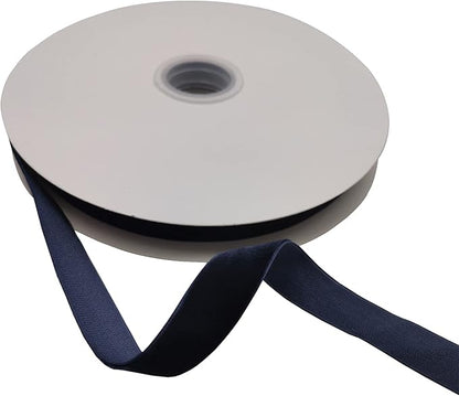 Navy Blue Velvet Ribbon Single Faced,5/8 Inch X 25Yards Spool