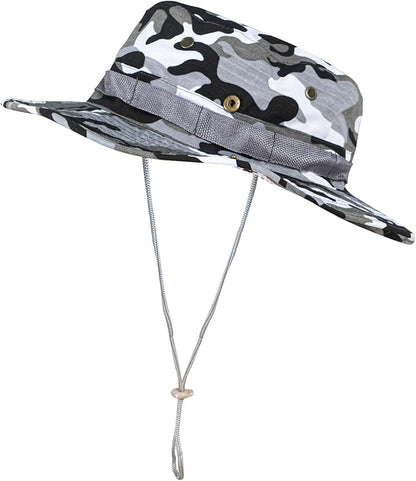 Sun Hats for Men Women Boonie Hat UPF 50+ Bucket Hat Wide Brim UV Protection Fishing Hiking Safari Outdoor Hats
