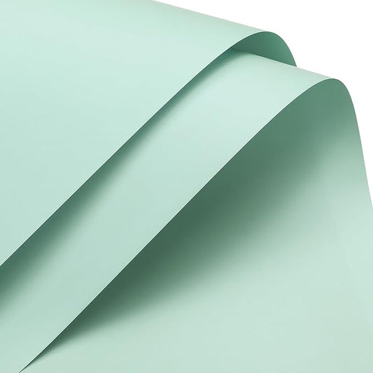 MECCANIXITY Pearlescent Film Flower Wrapping Paper 22.8x22.8 Inch Waterproof for DIY Crafts, Gift/Gift Box Packaging Lemon Green Pack of 20