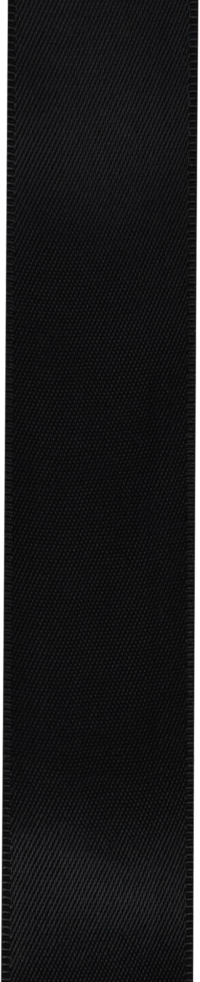LIUYAXI Black Double Faced Satin Ribbon, 3/8" X Continuous 25 Yards, Ribbons Perfect for Gift Wrapping Bows Bouquet Wedding Decor DIY Craft and More
