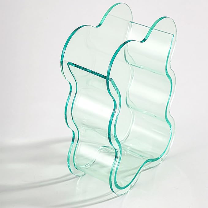 Modern Acrylic Flower Vases for Hydroponic Plant Clear Home Decors Creative Table Centerpieces Safe for Kids and Pet