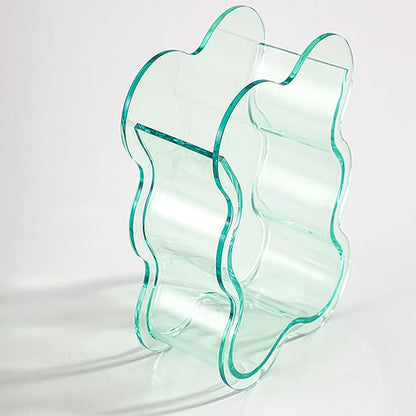 Modern Acrylic Flower Vases for Hydroponic Plant Clear Home Decors Creative Table Centerpieces Safe for Kids and Pet