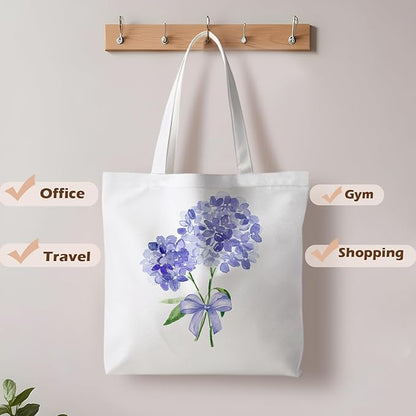 Floral Tote Bag, Floral Bag for Women, Reusable Grocery Bags Shopping Bags