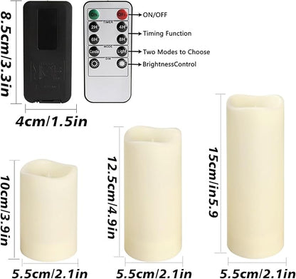 72-Pack LED Flameless Candles with Remote Control - Perfect for Home, Parties, and Special Occasions - Create a Magical Ambiance Effortlessly(Three Sizes)