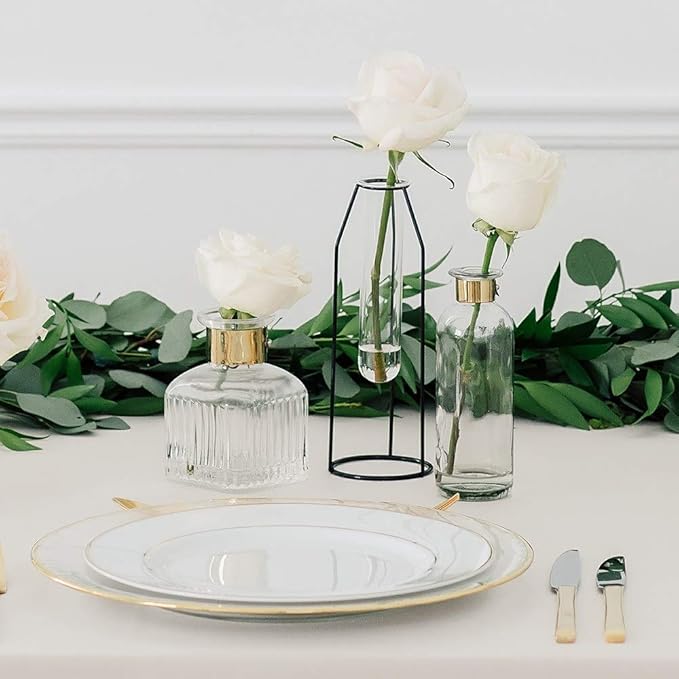 Weddingstar Glass Bottle Flower Vase - Round