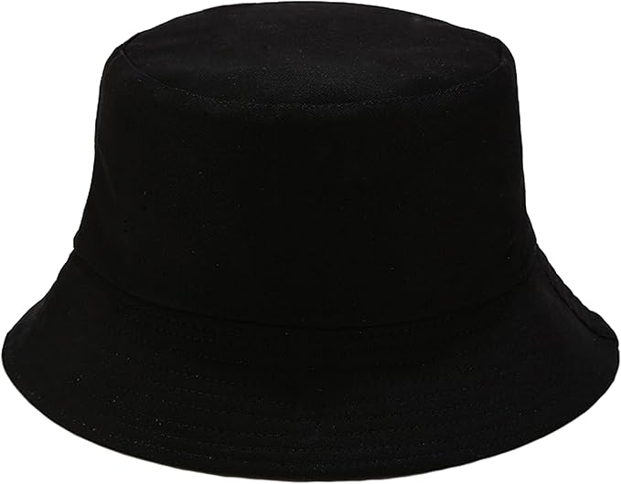 Flower Reversible Bucket Hat Cotton Summer Travel Beach Sun Hats Emboridery for Women Men