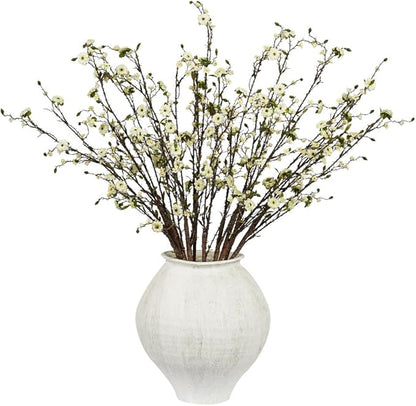 Melorca&Guilla Artificial Plants,6PCS 37.5" Green Faux Branches for Vase,Faux Greenery Stems Fake Plants Artificial Plants & Flowers for Shop Garden Office Home Décor (6, Greenery Stems 01)