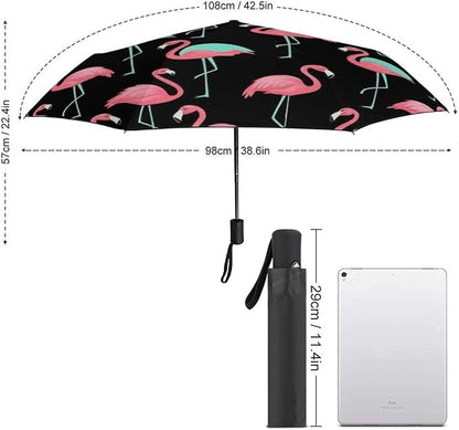 Fashion 3 Fold Sunny Rain Sunscreen Umbrella Portable Automatic Umbrella