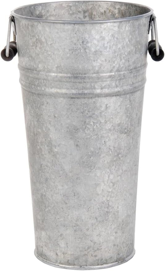 Fallen Fruits OZ33 Large Old Zinc Vase, Silver