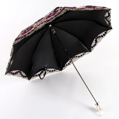 Honeystore Flower Lace Parasols for Wedding Party Lace Bridal Umbrella