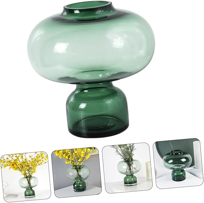 Elegant European Glass Flower Vase Gourd Shape Decorative Household Centerpiece for Tulips and Dancing Orchids for Home Decor