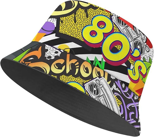 Bucket Hat for Women Men Unisex Sun Cap Packable Outdoor Fisherman Hat Headwear,Reversible Double-Side-Wear
