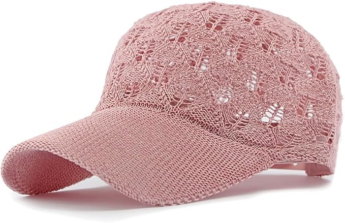 FASHIXD Knit Mesh Baseball Cap for Women - Breathable Summer Trucker Hat