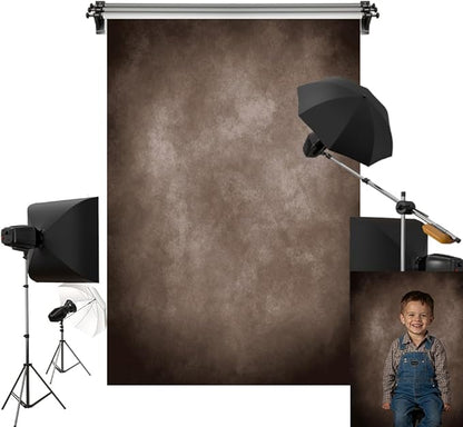 Kate 6.5x10ft/2x3m Brown Backdrop Retro Dark Brown Texture Abstarct Portrait Photography Backgrounds Photo Studio Props