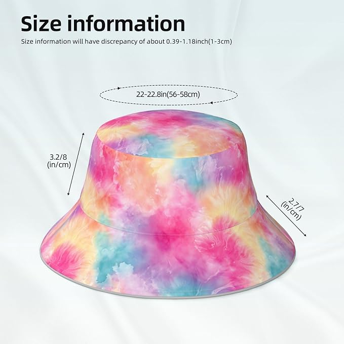 Bucket Hat Double-Side-Wear Reversible Sun Hat Beach Travel Hiking for Women Men