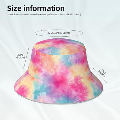 Bucket Hat Double-Side-Wear Reversible Sun Hat Beach Travel Hiking for Women Men