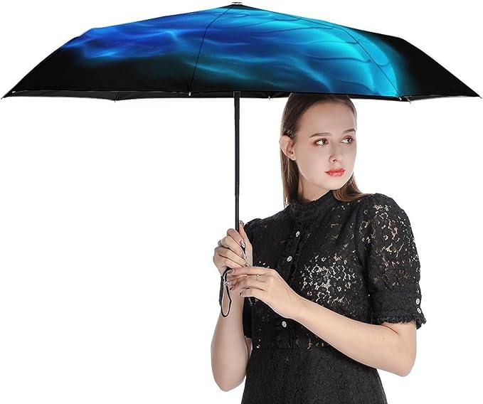 Fashion 3 Fold Sunny Rain Sunscreen Umbrella Portable Automatic Umbrella