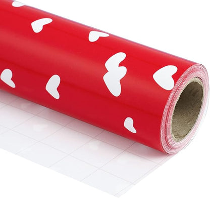 WRAPAHOLIC 30 Inch Valentine's Day Wrapping Paper Roll - 30 Inch x 33 Feet - Red Sweet Heart Wrapping Paper for Valentine's Day, Mother's Day, Birthday, Wedding, Bridal Shower