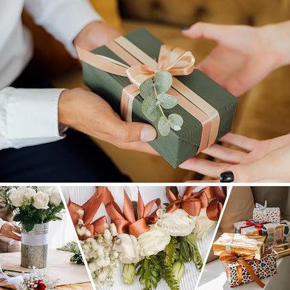 3/8" Wide x 100 Yards Single Face Polyester Satin Ribbon, Satin Ribbon for Crafts, Gift, Hair Bows, Wedding Party Decoration, Bow Making & Other Projects (Baby Blue)