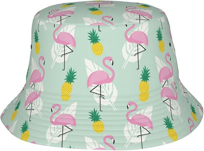 Small Daisy Green Chrysanthemum Flower Bucket Hats Fashion Sun Cap Packable Outdoor Fisherman Hat for Women and Men