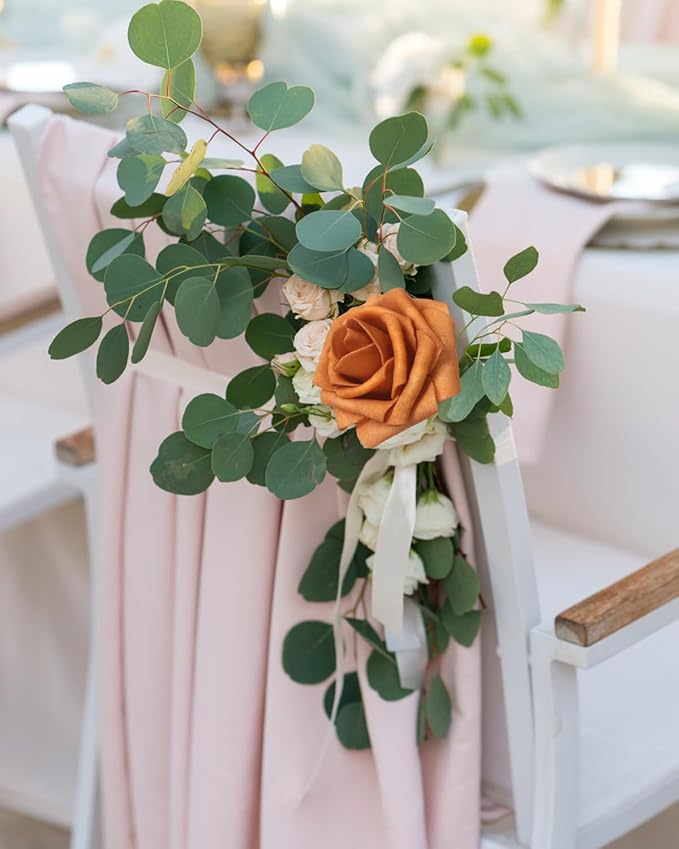 JOYLEX Artificial Flowers Realistic Roses, Real Looking Fake Roses with Stem for DIY Wedding Bouquets Centerpieces Bridal Shower Party Home Romantic Decorations (Gold Sparrow, Regular 3" - 200pcs)
