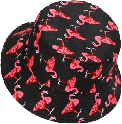 Malaxlx Bucket Hat Beach Sun Hat Fishing Hat for Women Men, Outdoor Travel Reversible Double Side Wear Fisherman Hat