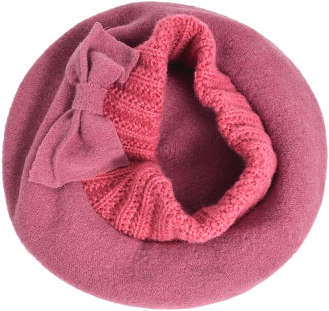 VECRY Women's 100% Wool Bucket Hat Felt Cloche Beret Dress Winter Beanie Hats