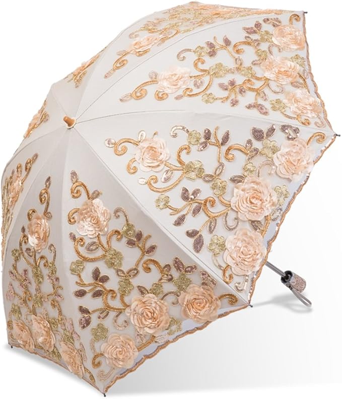 Honeystore Flower Lace Parasols for Wedding Party Lace Bridal Umbrella