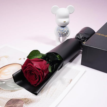 Yamonic Preserved Flower Rose Birthday Gifts for Women, Mothers Day Rose Flowers Gifts for Mom, Real Flower for Women, Grandma, Wife, Girlfriend Gifts for Christmas, Valentine's Day