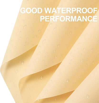 WRAPAHOLIC 20 Sheets Flower Wrapping Paper - 22.4 x 22.4 inch Pure Champagne Water-Resistant Floral Bouquet Wrapping Paper, Florist Supplies Packaging for Wedding Birthday Gift DIY