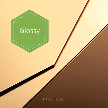 PACKHOME 6 Christmas Gift Boxes 9x6.5x3.8 Inches, Rectangle Collapsible Boxes with Magnetic Lids for Xmas Gift Packaging (Glossy Gold)