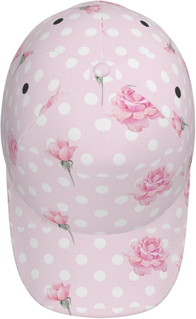 Rose Snapback Cap Womens Baseball Hats Flower Floral Sun Cap Women's Baseball Caps Cute Hats